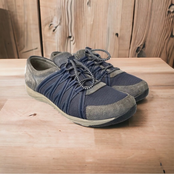 Dansko Shoes - DANSKO Women's Honor Blue Suede Sneakers Tennis Shoes Size 40